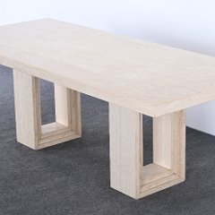 SOLD 9137 Travertine Dining Room Table by Ello