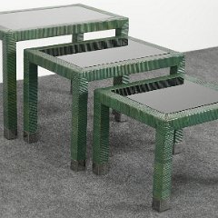 SOLD Bielecky Brothers Set of Three Nesting Tables
