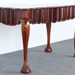 SOLD Chippendale Solid Cuban Mahogany Center Table