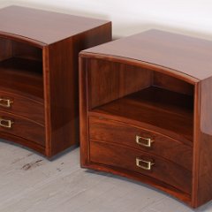 SOLD Paul Frankl Buckle Pull Handles Sidetables