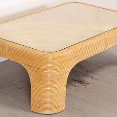 SOLD Reed Bamboo Coffee Table