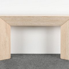 SOLD Travertine Marble Console Roche Bobois Style Table